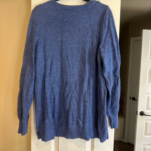 Lane Bryant Heather Blue Knit Sweater - Picture 2 of 2